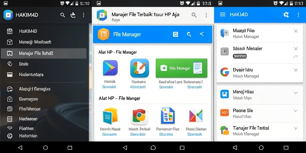 Antarmuka pengguna HAKIM4D yang sederhana dan efisien untuk pengelolaan file.