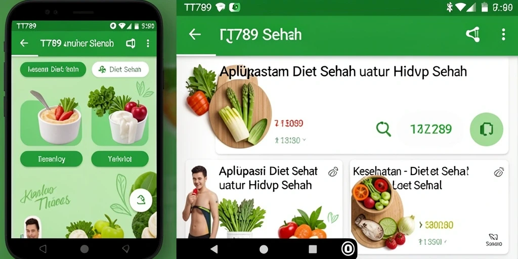 Tampilan antarmuka TT789 yang intuitif untuk Diet Sehat.