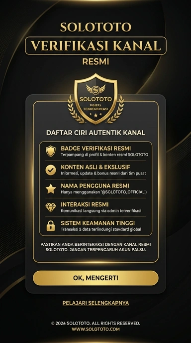 Kanal Resmi Solototo untuk Pengguna Android Indonesia